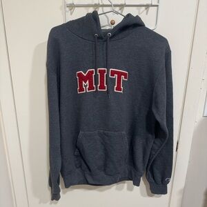 Champion MIT Massachusetts Institute of Technology Dark Gray Hoodie Size M